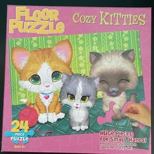 Floor puzzles cozy kitties 24 pieces ages 5+